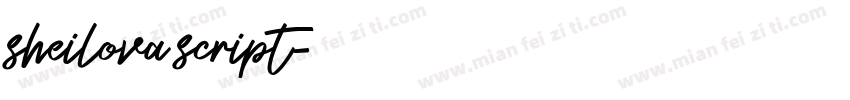 sheilova script字体转换
